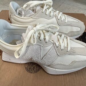 New Balance 327 -  beige - women’s size 9, men’s size 7.5